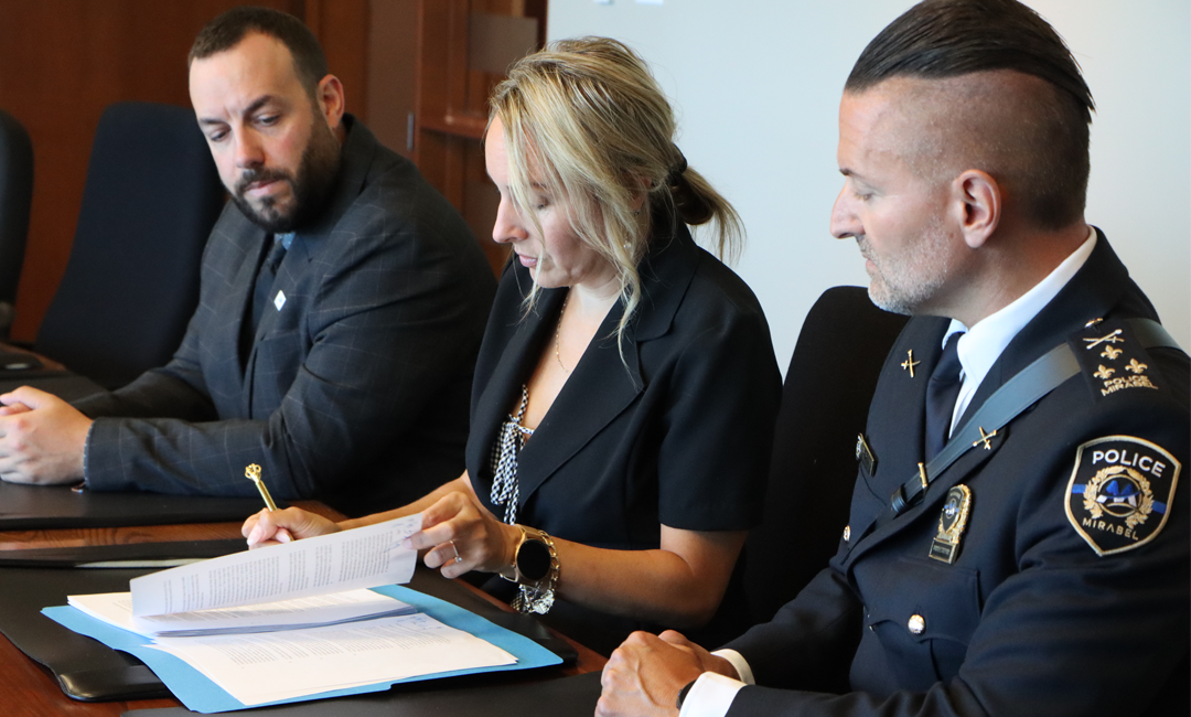 Signature d’une nouvelle convention collective avec la Fraternité des policiers de Mirabel 